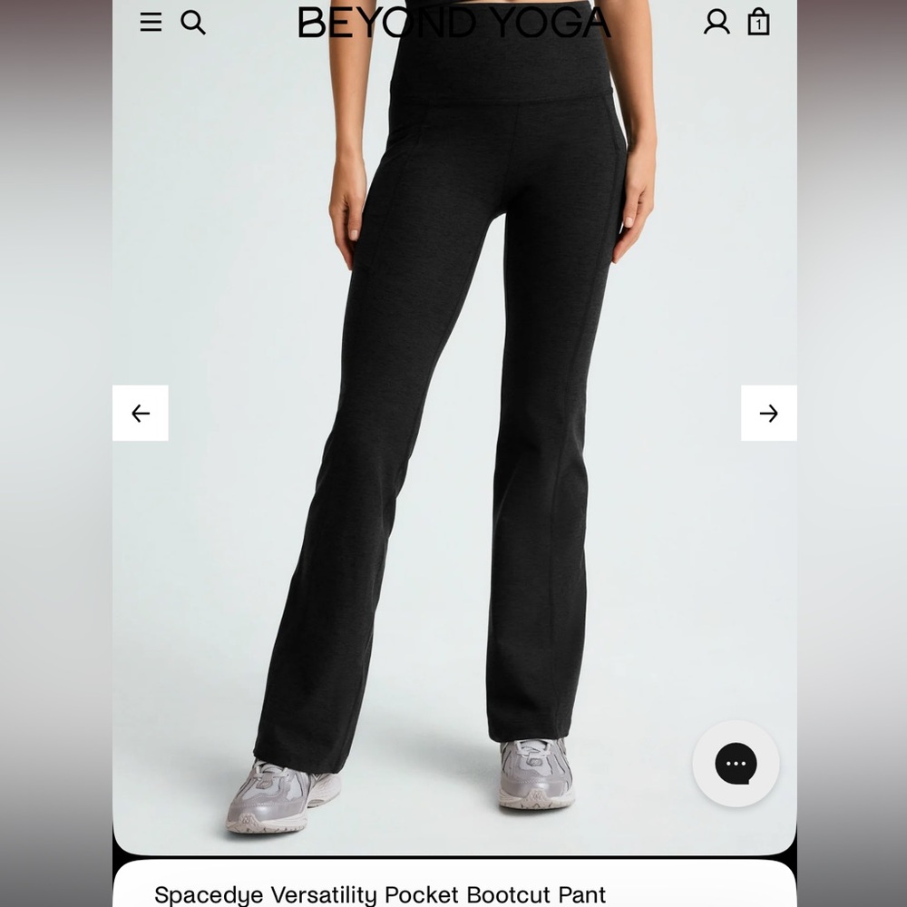 Beyond Yoga Charcoal Bootcut Pants